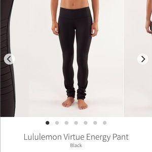 Lululemon Virtue Energy Pant Size 4